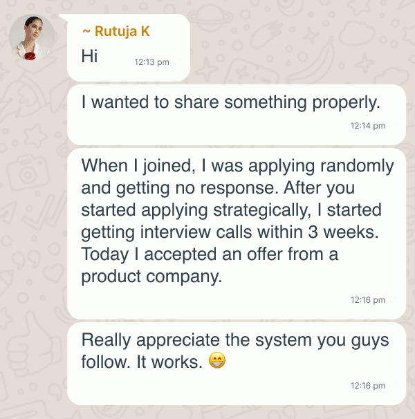 Testimonial screenshot