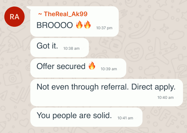 Testimonial screenshot