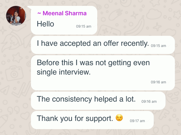 Testimonial screenshot