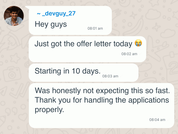 Testimonial screenshot